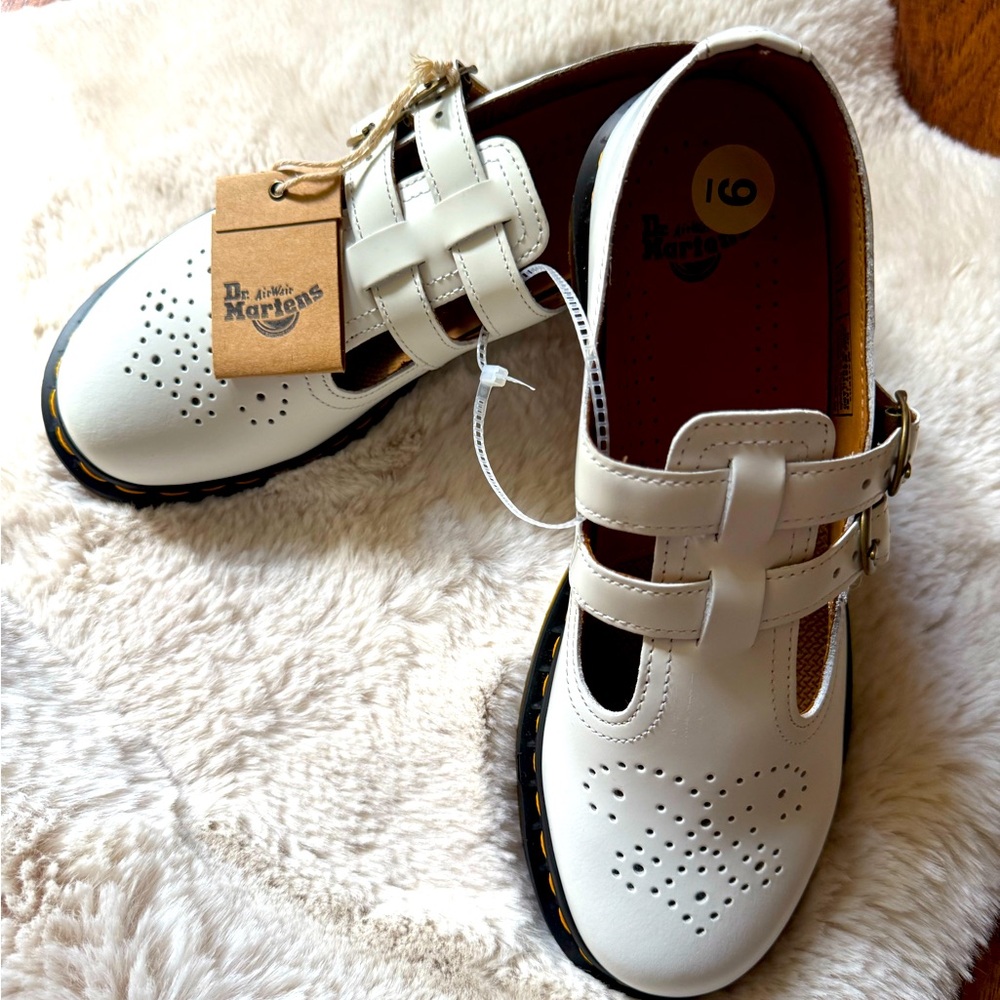 Brand new with tag Dr. Martens Mary Jane White Shoes